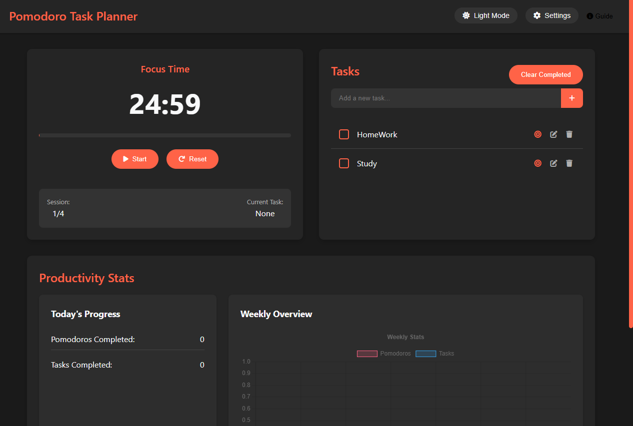 Pomodoro Task Planner